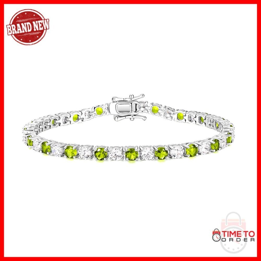 Sterling Silver Tennis Bracelet, 7.2 Inch Length, 4mm Width, Fine Jewelry Gift